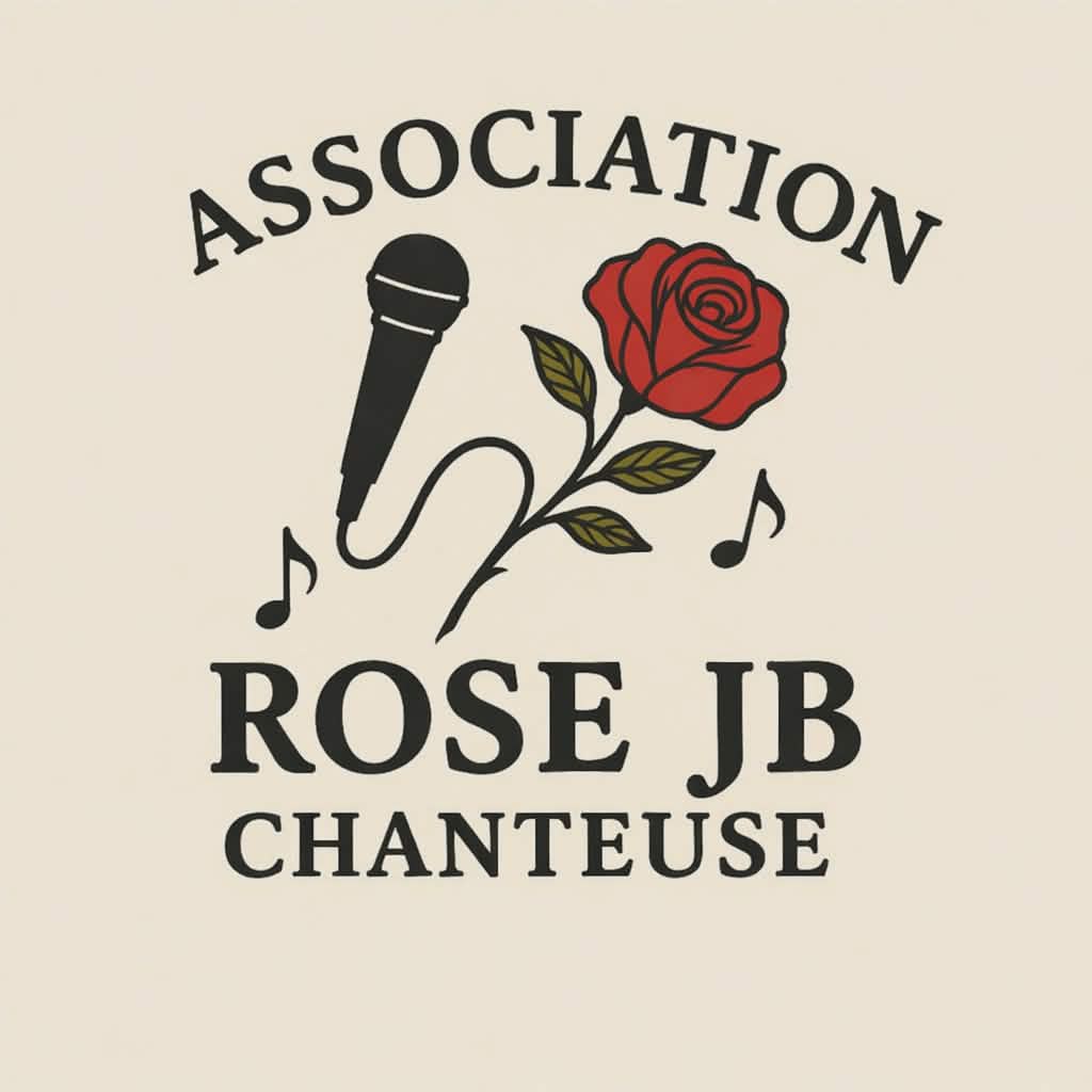 Logo de l'association Rose JB Chanteuse.